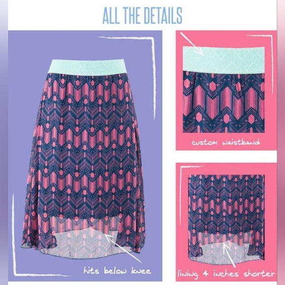 Lily Chiffon Midi Skirt - Picture 6 of 6